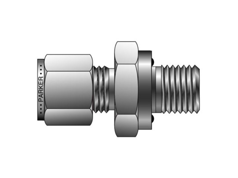 Picture of Parker 3-3 ZHBA5-B - CPI Inch Tube Male Connector to O-Ring Straight Thread - ZHBA5