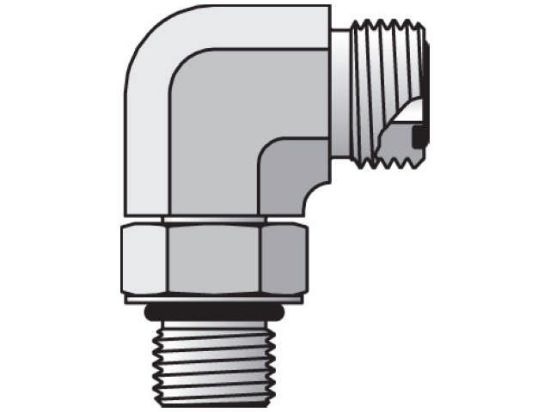 Picture of Parker 10-12 C5OLO-S V0894 - Seal-Lok ORFS 90° Elbow C5OLO