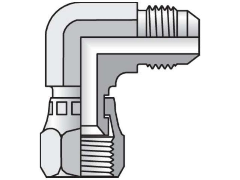 Picture of Parker 4 C6BX-S - Triple-Lok 37° 90° Elbow C6X