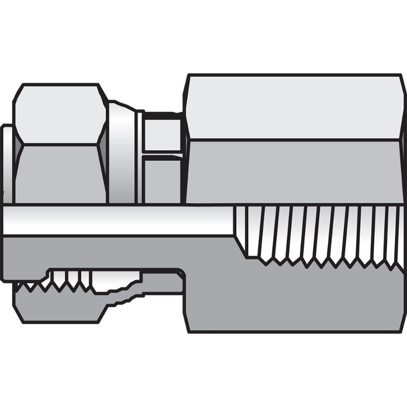 Picture of Parker 4-4 G6L-S - Seal-Lok O-Ring Face Seal Tube Fittings and Adapters