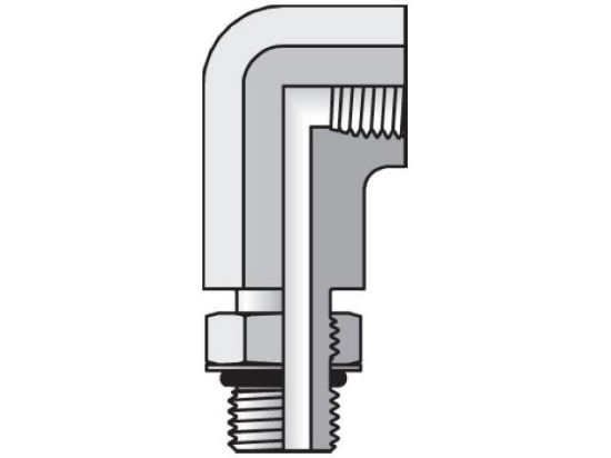 Picture of Parker 16-1 AOE4G-S V0894 - Pipe & Port 90° Elbow AOE4G