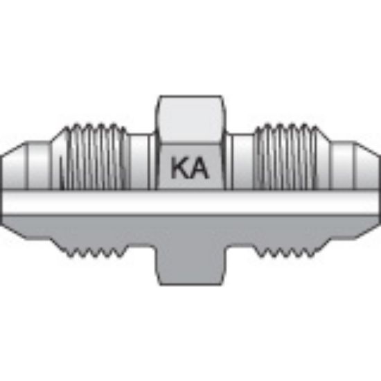 Picture of Parker 4-4HMKAS - Komatsu 30° Flare, Metric Thread Adapters