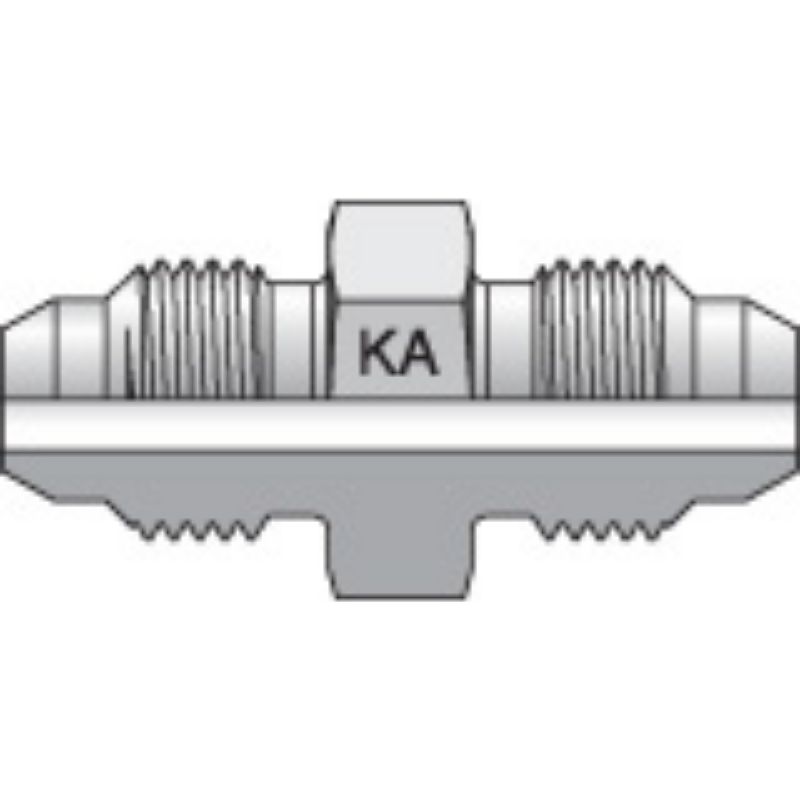 Picture of Parker 4-4HMKAS - Komatsu 30° Flare, Metric Thread Adapters