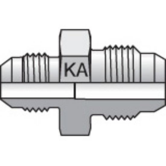 Picture of Parker 4-4XHMKAS - Komatsu 30° Flare, Metric Thread Adapters