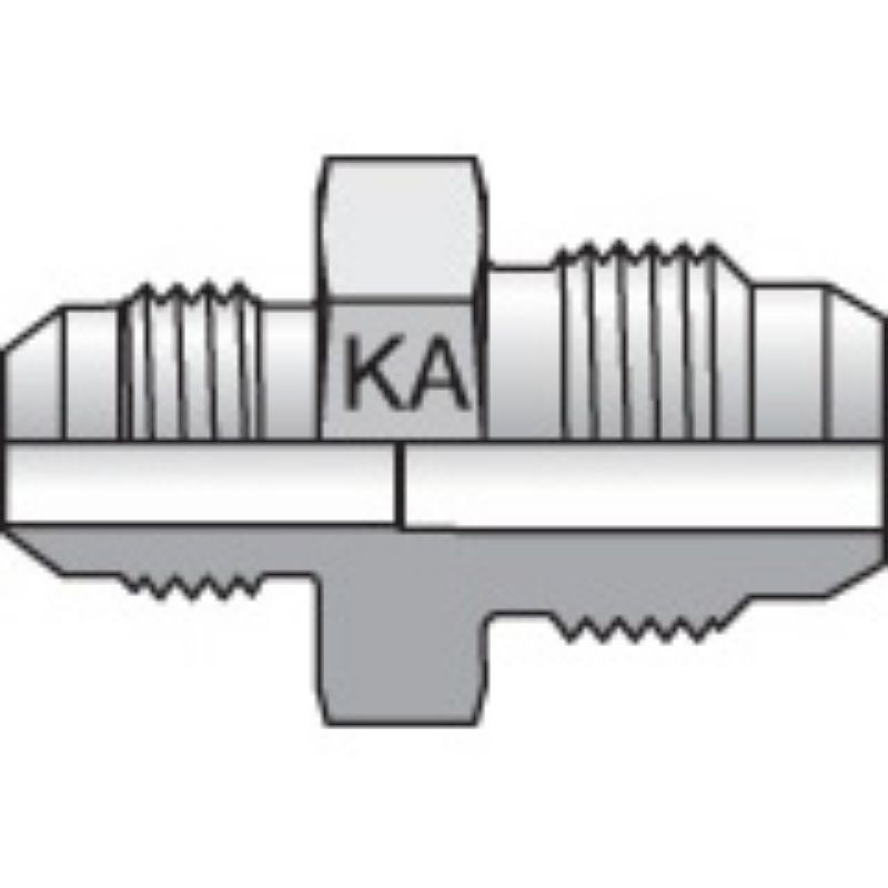 Picture of Parker 4-4XHMKAS - Komatsu 30° Flare, Metric Thread Adapters