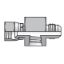 Picture of Parker 20-4 XHX6G5TP-S - In-Line Diagnostic Fittings and Adapters