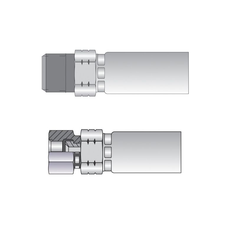 Picture of Parker 106HP-4-3 - OBSOLETE: High Pressure Fittings For HP/HP8 High Pressure Hose - HP Series