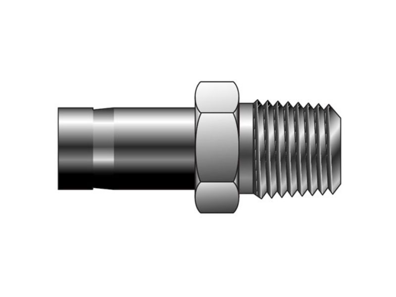 Picture of Parker 2MA2N-B - A-LOK Inch Tube NPT Tube End Male Adapter - MA N