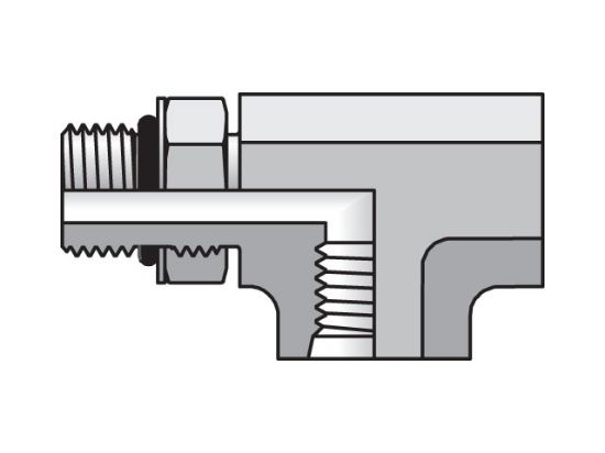 Picture of Parker 16 AOG5JG5-S V0894 - Pipe & Port Tee AOG5JG5