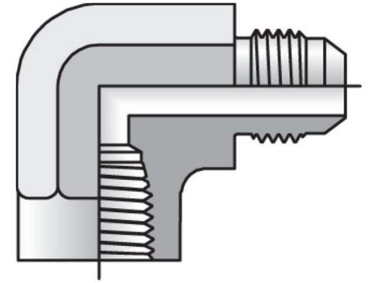 Picture of Parker 8 DBTX-SS - Triple-Lok 37° 90° Elbow DTX