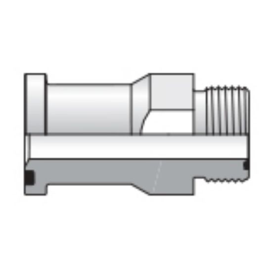 Picture of Parker 12 LOHQ2-S - O-ring Face Seal, 37° Flare and Flareless Code 61 and 62 Flange Adapters