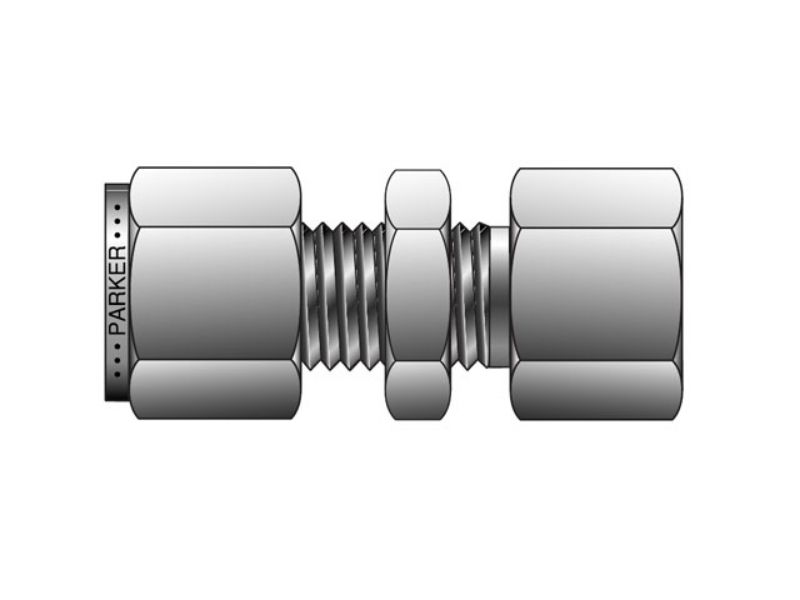 Picture of Parker 2-2 GH2BZ-S - CPI Inch Tube NPT Female Bulkhead Connector - GH2BZ