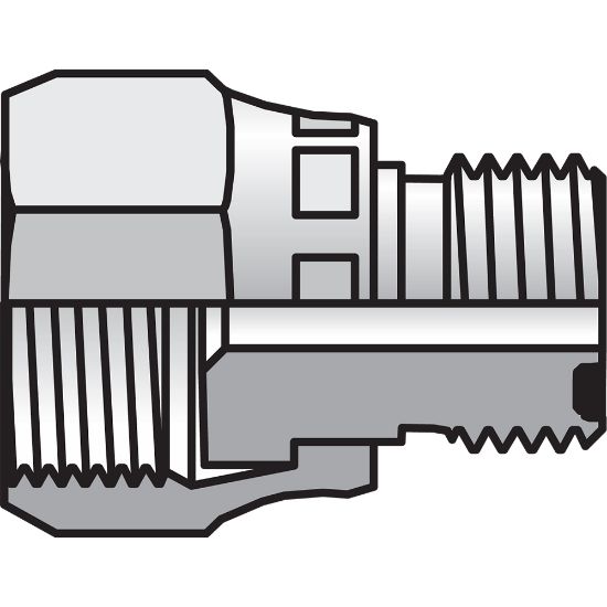 Picture of Parker 8-6 TRLON-S ZJ CNG - Seal-Lok for CNG O-Ring Face Seal Tube Fittings and Adapters
