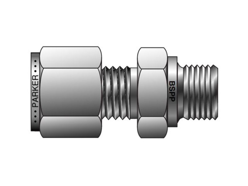 Picture of Parker 4-2R FBZ-SS - CPI Inch Tube BSPP Male Connector - FBZ