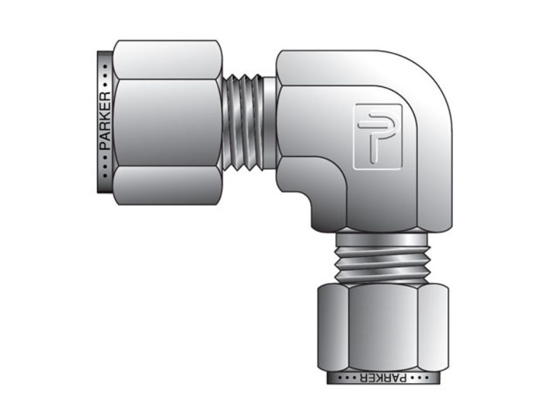 Picture of Parker 3-2 EBZ-B - CPI Inch Tube Reducing Union Elbow - EBZ