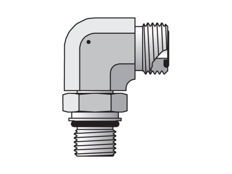 Picture of Parker 12M27C87OMLOS - Seal-Lok ORFS 90° Elbow C87OMLO