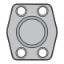 Picture of Parker 16PQ2BSX - 4-Bolt Hydraulic Flanges and Components