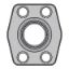 Picture of Parker 16W4Q1BSX - 4-Bolt Hydraulic Flanges and Components