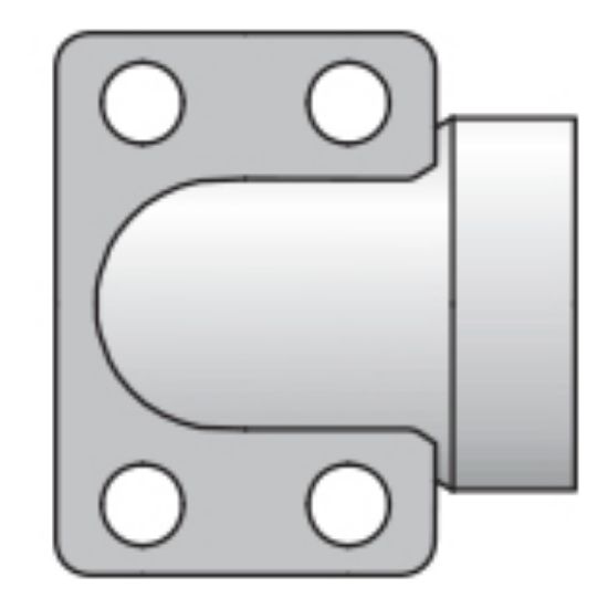 Picture of Parker 16W7EQ1BSX - 4-Bolt Hydraulic Flanges and Components