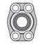 Picture of Parker 16W7Q2BSX - 4-Bolt Hydraulic Flanges and Components