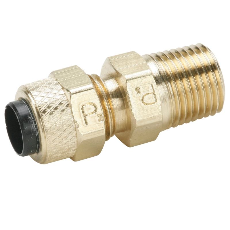 Picture of Parker 68P-4-2 - Brass Compression Fittings for Thermoplastic and Soft Metal Tubing - Poly-Tite.