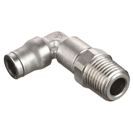 Picture of Parker 169PLMX-10M-4R - Electroless Nickel Plated Brass Push-to-Connect Fittings - Prestolok PLM