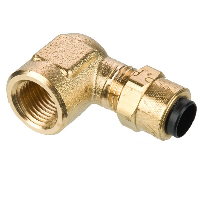 Picture of Parker 170P-6-4 - Brass Compression Fittings for Thermoplastic and Soft Metal Tubing - Poly-Tite.