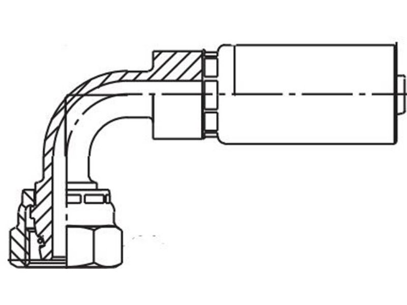 Picture of Parker 1CF56-12-6 - 56 Series 1CF56