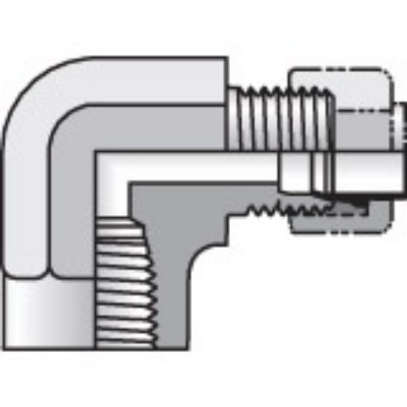 Picture of Parker 4-4 DBI2-B - Intrulok® Brass Flareless Bite Type Fittings