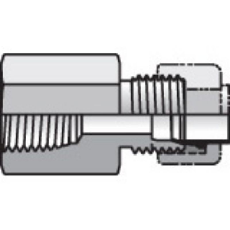Picture of Parker 8-8 GBI2-B - Intrulok® Brass Flareless Bite Type Fittings