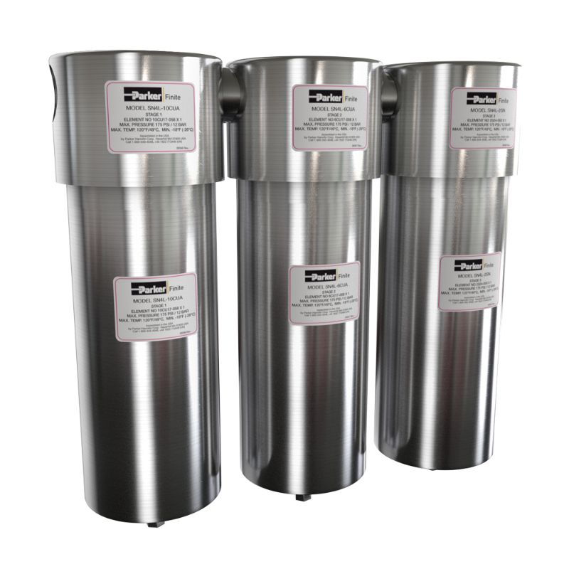 Picture of Parker 3SN2L-A1N - Finite SN 3-Stage Stainless Steel Filters for Food Contact Applications