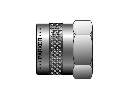 Picture of Parker 3 BZP-S - CPI/A-LOK Inch Knruled Tube Nut - BZP