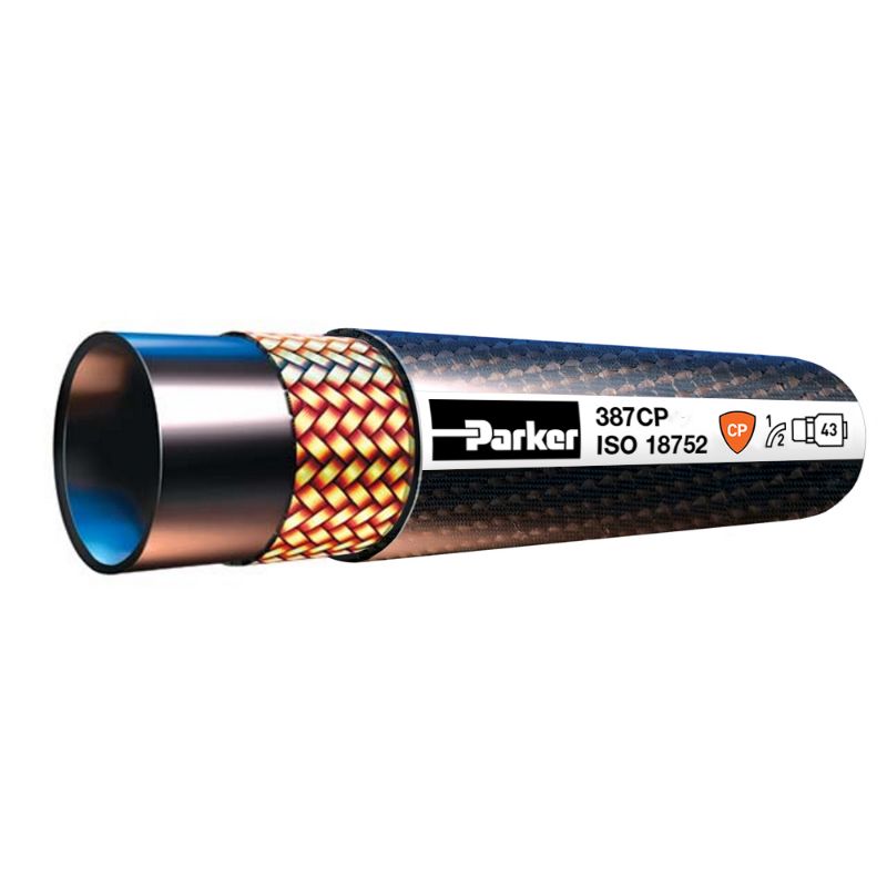 Picture of Parker 387CP-6 - Hydraulic Constant Working Pressure Hose 3000 PSI - GlobalCore 387 Hose