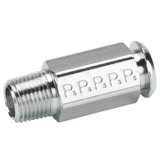 Picture of Parker 391P-4-2 - Chrome plated brass couplers for thermoplastic and soft metal tubing, Poly-tite