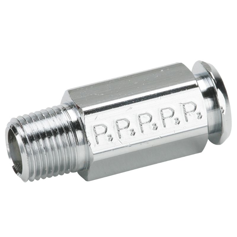 Picture of Parker 391P-4-2 - Chrome plated brass couplers for thermoplastic and soft metal tubing, Poly-tite