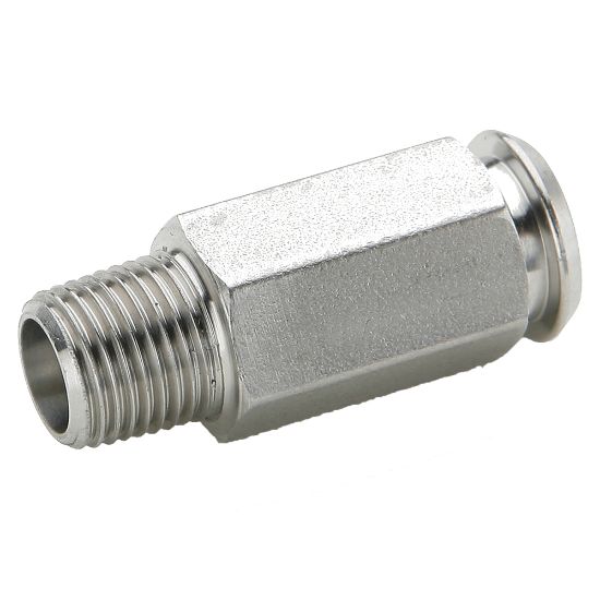 Picture of Parker 391PSS-6-4 - Chrome plated brass couplers for thermoplastic and soft metal tubing, Poly-tite