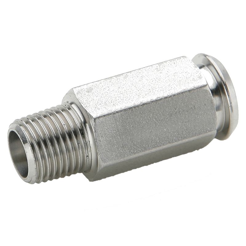 Picture of Parker 391PSS-6-4 - Chrome plated brass couplers for thermoplastic and soft metal tubing, Poly-tite