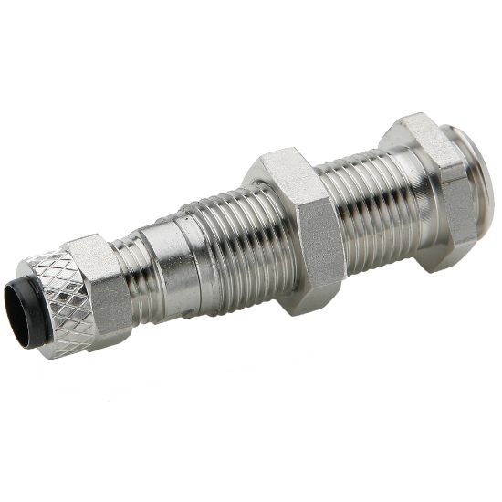 Picture of Parker 392PSS-4-4 - Chrome plated brass couplers for thermoplastic and soft metal tubing, Poly-tite