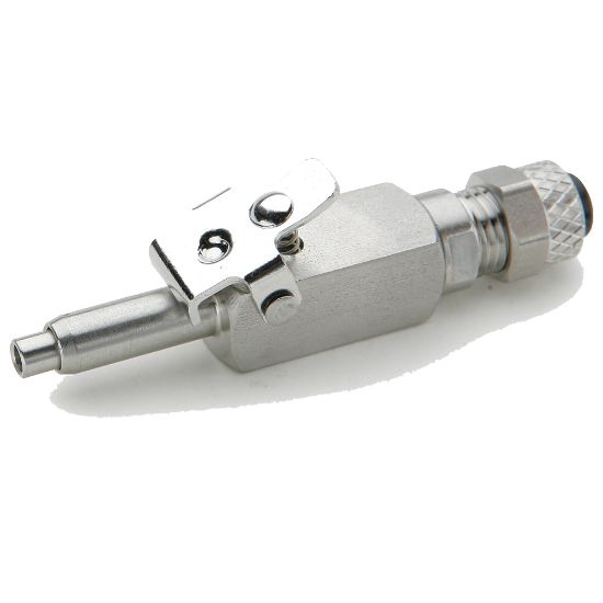 Picture of Parker 393PDSS-4-4 - Chrome plated brass couplers for thermoplastic and soft metal tubing, Poly-tite