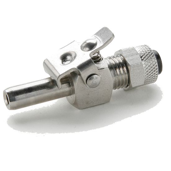 Picture of Parker 393PSS-4-4 - Chrome plated brass couplers for thermoplastic and soft metal tubing, Poly-tite