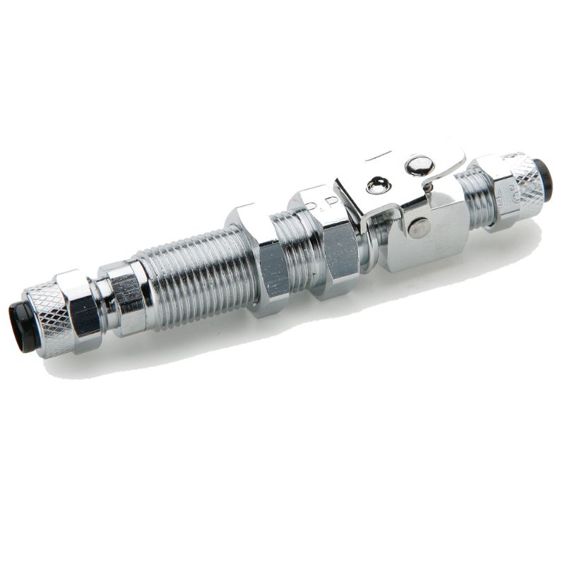 Picture of Parker 394P-4-4 - Chrome plated brass couplers for thermoplastic and soft metal tubing, Poly-tite
