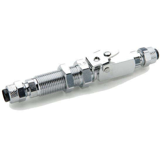 Picture of Parker 394PD-4-4 - Chrome plated brass couplers for thermoplastic and soft metal tubing, Poly-tite