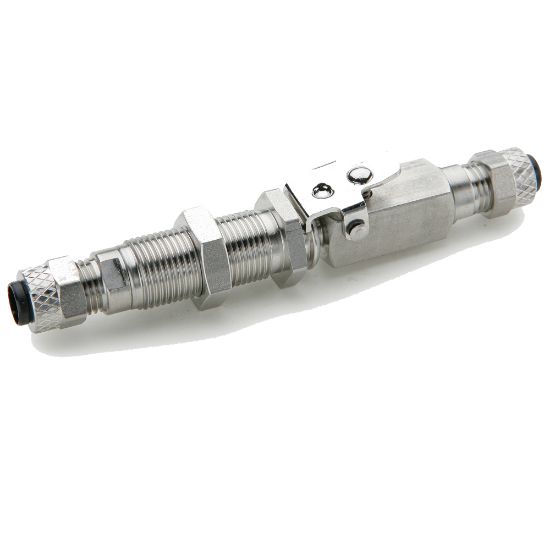 Picture of Parker 394PDSS-4-4 - Chrome plated brass couplers for thermoplastic and soft metal tubing, Poly-tite