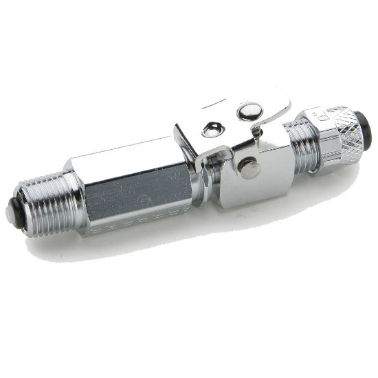 Picture of Parker 398P-4-2 - Chrome plated brass couplers for thermoplastic and soft metal tubing, Poly-tite