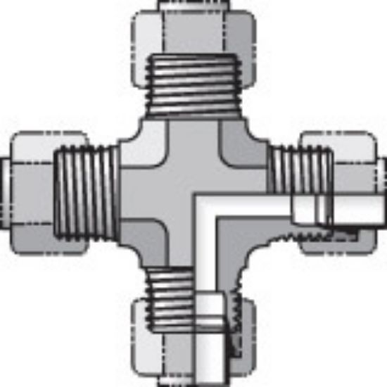 Picture of Parker 6 KBI2-B - Intrulok® Brass Flareless Bite Type Fittings