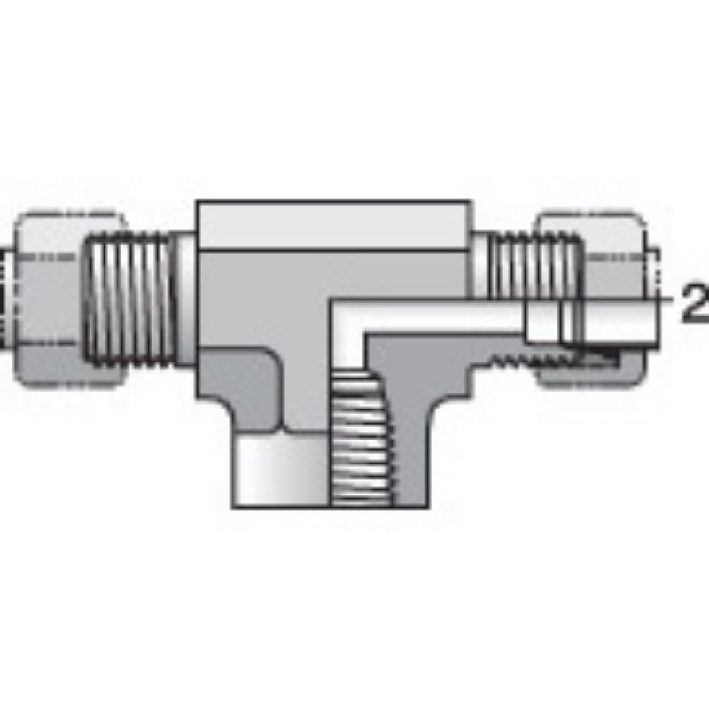 Picture of Parker 8 OBI2-B - Intrulok® Brass Flareless Bite Type Fittings