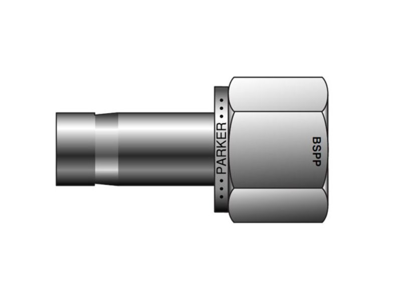 Picture of Parker 4-4R T2HG-S - CPI Inch Tube BSPP Female Adapter - R T2HG