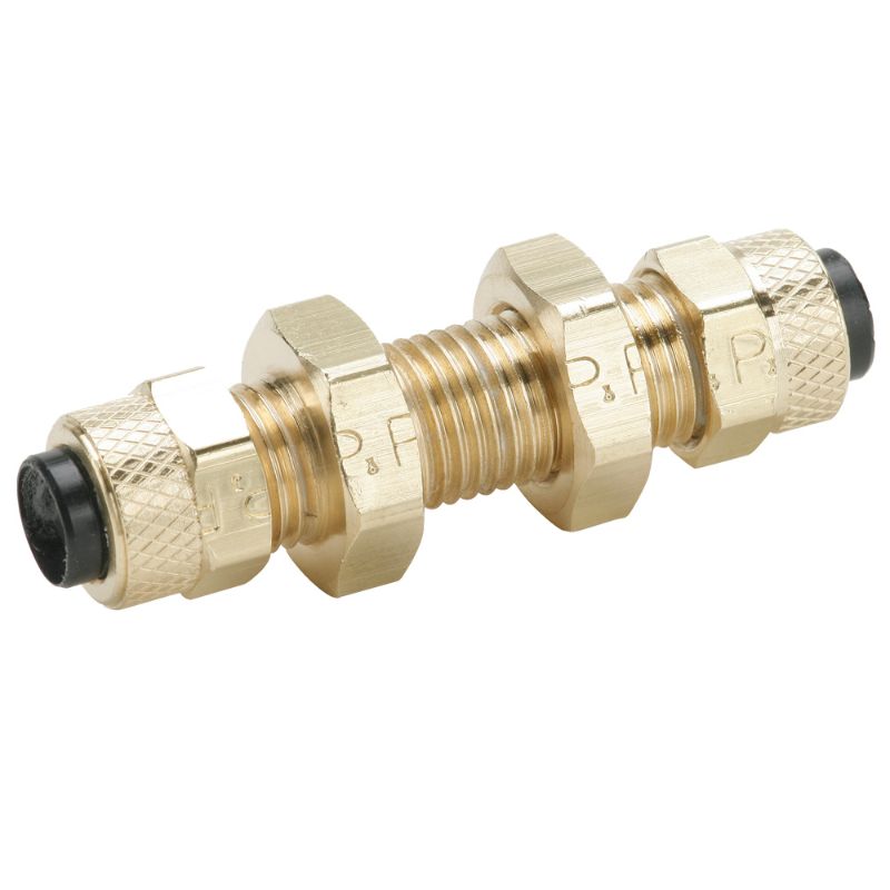Picture of Parker 62PBH-4 - Brass Compression Fittings for Thermoplastic and Soft Metal Tubing - Poly-Tite.