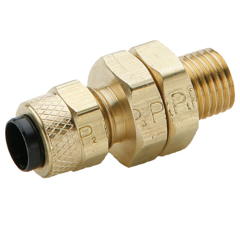 Picture of Parker 62PTBH-4 - Brass Compression Fittings for Thermoplastic and Soft Metal Tubing - Poly-Tite.