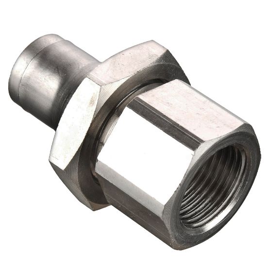 Picture of Parker 66PLMBH-4M-2G - Electroless Nickel Plated Brass Push-to-Connect Fittings - Prestolok PLM